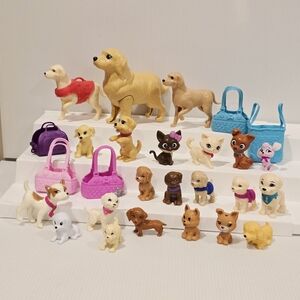 Barbie Pet Playset with Pink and Blue Accessories